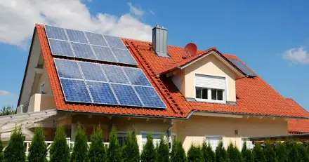 Foto von Solarblau